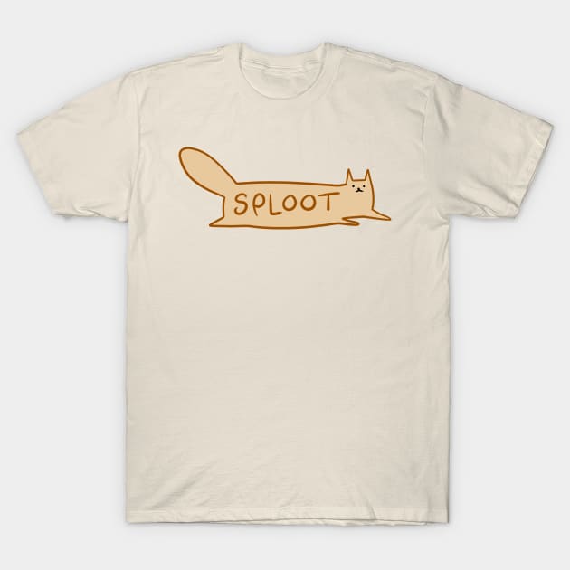 Long Cat Sploot T-Shirt by saradaboru